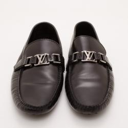 مملوكة مسبقًا Louis Vuitton Black Leather Monte Carlo Loafers Size 40