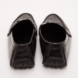 مملوكة مسبقًا Louis Vuitton Black Leather Monte Carlo Loafers Size 40