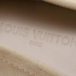 مملوكة مسب قًا Louis Vuitton Cream Suede Monte Carlo Driving Loafers Size 41