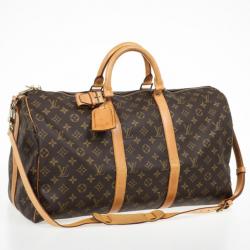 Pre Owned Louis Vuitton Monogram Keepall Bandouliere 50