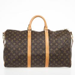 Pre Owned Louis Vuitton Monogram Keepall Bandouliere 50