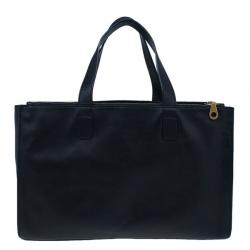 مملوكة مسبقًا Marc by Marc Jacobs White and Black Leather Tote