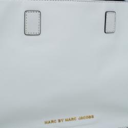 مملوكة مسبقًا Marc by Marc Jacobs White and Black Leather Tote