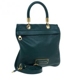 Pre Owned حقيبة مارك باي مارك جاكوبس جلد أخضر تو هوت تو هاندل كروس