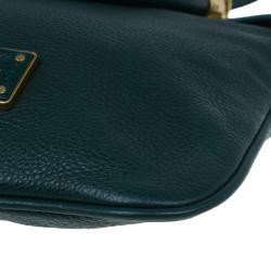 Pre Owned حقيبة مارك باي مارك جاكوبس جلد أخضر تو هوت تو هاندل كروس