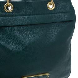 Pre Owned حقيبة مارك باي مارك جاكوبس جلد أخضر تو هوت تو هاندل كروس