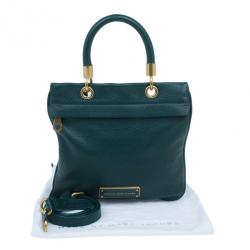 Pre Owned حقيبة مارك باي مارك جاكوبس جلد أخضر تو هوت تو هاندل كروس