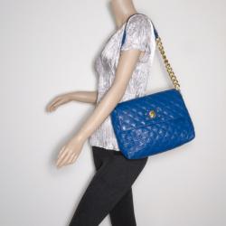 Pre Owned Marc Jacobs Quilted Large Single Leather Shoulder Bag