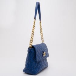 Pre Owned Marc Jacobs Quilted Large Single Leather Shoulder Bag