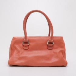 Pre Owned Marc Jacobs Peach Satchel Bag 