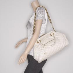 Pre Owned Marc Jacobs White Stam 
