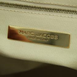 Pre Owned Marc Jacobs White Quilted Leather Stam Bag