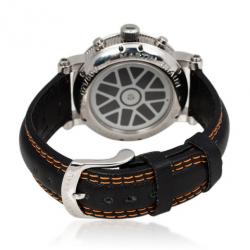 مملوكة مسبقًا Martin Braun Grand Prix Stainless Steel Leather Automatic Mens Wristwatch 42 MM