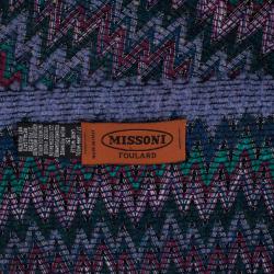 Pre Owned Missoni Knit Zig Zag Scarf