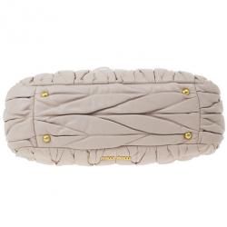 مملوكة مسبقًا Miu Miu Pink Leather Matelasse Turnlock Satchel