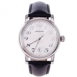 MontBlanc White Stainless Steel Star Men's Wristwatch 40 MM
