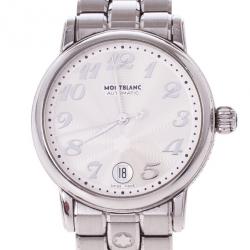 Montblanc White Stainless Steel Star Men's Wristwatch 40 MM
