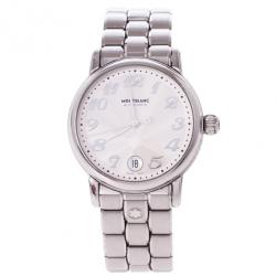 Montblanc White Stainless Steel Star Men's Wristwatch 40 MM