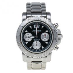 Montblanc Black Stainless Steel Sport XXL Men's Wristwatch 41MM