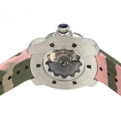 مملوكة مسبقًا Nubeo Camo-Jellyfish SS Womens Diving Womens Watch 36 MM