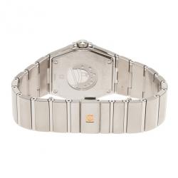 Pre Owned Omega Black Stainless Steel Constellation Men's Wristwatch 36MM