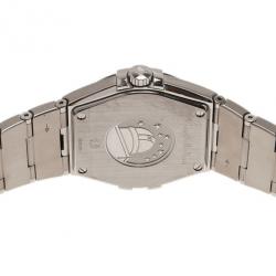 Pre Owned Omega Black Stainless Steel Constellation Men's Wristwatch 36MM