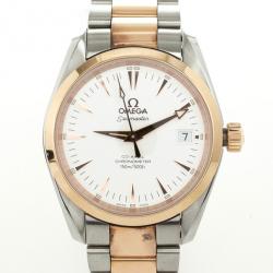 Omega Seamaster 18 K SS Coaxial Chronometer Mens Wristwatch 39 MM