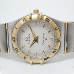 Pre Owned Omega Constellation 18 K Yellow Gold Steel Womens Wristwatch 24 MM