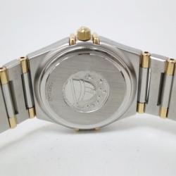 Pre Owned Omega Constellation 18 K Yellow Gold Steel Womens Wristwatch 24 MM