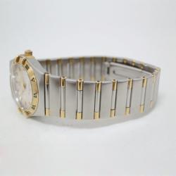 Pre Owned Omega Constellation 18 K Yellow Gold Steel Womens Wristwatch 24 MM
