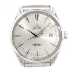 Pre Owned Omega Aqua Terra SS Silver Mens Wristwatch 