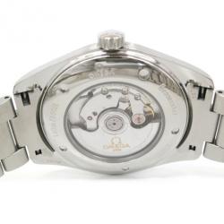 Pre Owned Omega Aqua Terra SS Silver Mens Wristwatch 