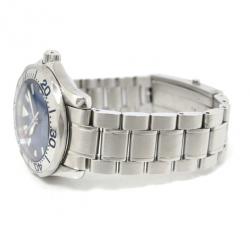 Pre Owned Omega Seamaster Helium Escapement SS Blue Mens Wristwatch