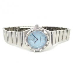 Pre Owned Omega Constellation 12P Diamond Ladies Wristwatch SS