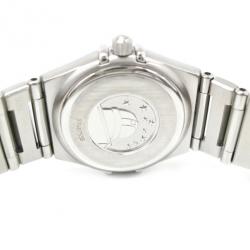 Pre Owned Omega Constellation 12P Diamond Ladies Wristwatch SS