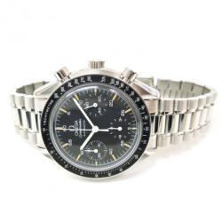 Omega Speedmaster SS Black Mens Wristwatch  