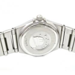 Pre Owned Omega Constellation Mini 12P Diamond Ladies Wristwatch