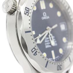 Pre Owned Omega Black Stainless Steel Seamaster Professional Men's Wristwatch 36MM