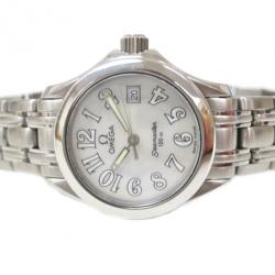 Omega Seamaster 120m Wristwatch Shell Silver Ladies 