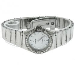 Omega Constellation Mother of Pearl Insignia Diamond Watch Ladies