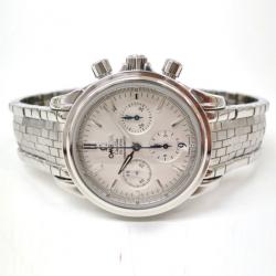 Pre Owned Omega De Ville Co-Axial Chronograph Wristwatch Silver Mens
