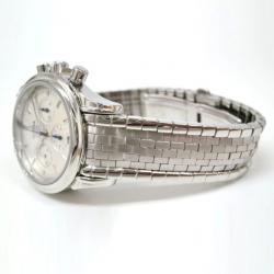 Pre Owned Omega De Ville Co-Axial Chronograph Wristwatch Silver Mens