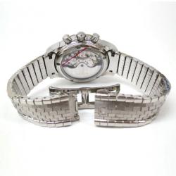 Pre Owned Omega De Ville Co-Axial Chronograph Wristwatch Silver Mens