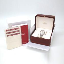 Pre Owned Omega De Ville Co-Axial Chronograph Wristwatch Silver Mens