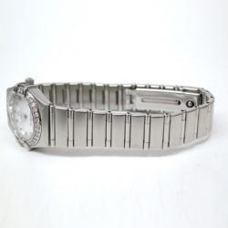 Omega Constellation Diamond Bezel Wristwatch SS Shell Ladies