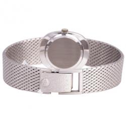Patek Philippe Ellipse 18 K White Gold Power Reserve Mens Wristwatch 31 MM