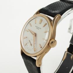 Patek Philippe 18 K Yellow Gold Calatrava Vintage Mens Wristwatch 33 MM