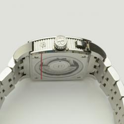 Perrelet Black Stainless Steel GMT Tonneau Mens Watch 38 MM