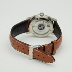Perrelet Brown Leather Air Zermatt Black & Silver Mens Wristwatch