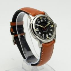 Perrelet Brown Leather Air Zermatt Black Mens Wristwatch